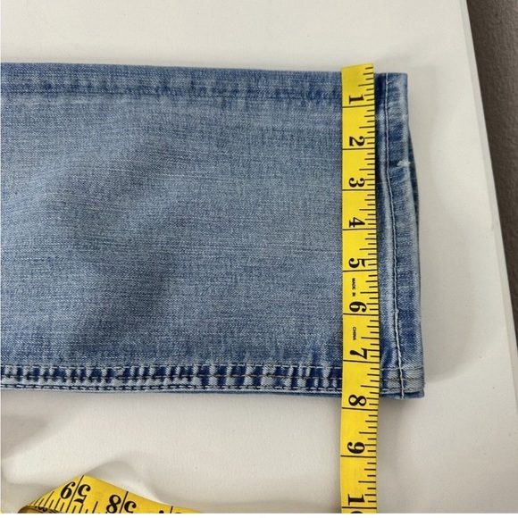 Buckle BKE Mens Jeans size 34 Long Jake Blue Straight Leg Casual Thick Stitch - Picture 14 of 14